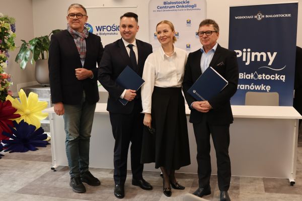 Dystrybutory wody pitnej w Białostockim Centrum Onkologii