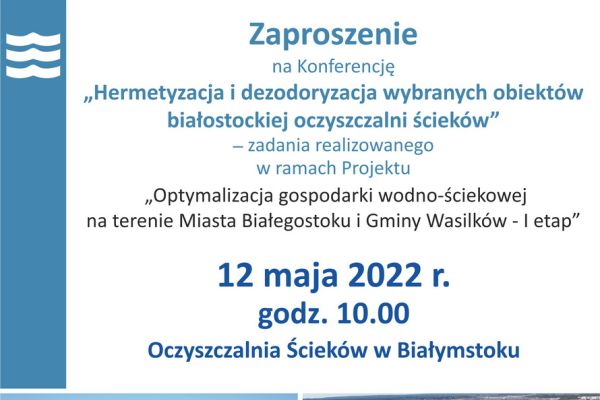 Konferencja prasowa w Oczyszczalni Ścieków