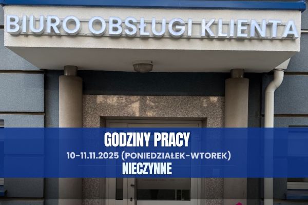 Godziny pracy 10-11.11.2025